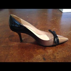 Prada ombré patent shoes